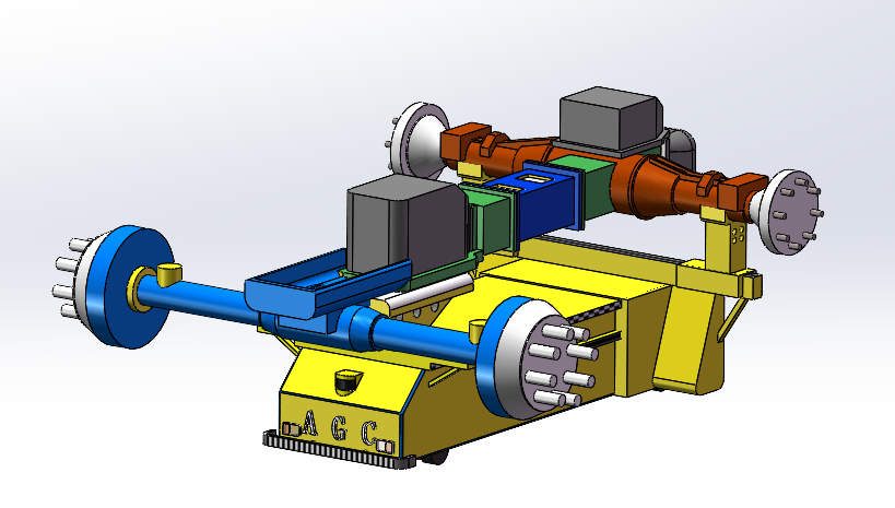 AGC AGV小车solidworks三维模型图纸下载