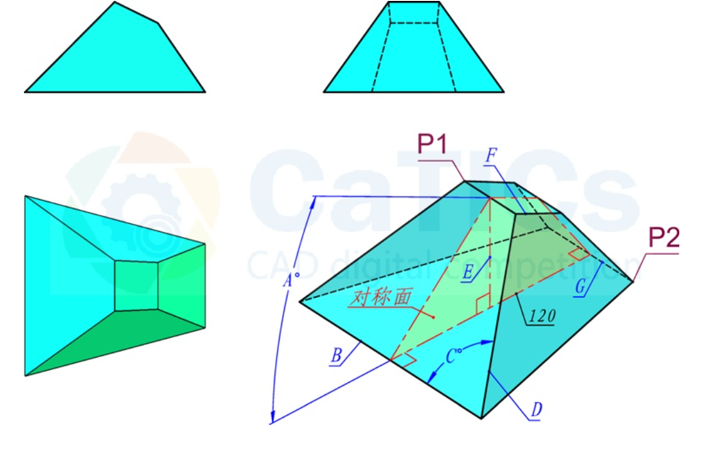 catics 3d赛题第12届第1题solidworks讲解