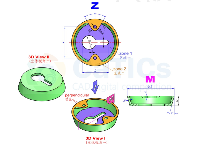 catics 3d赛题第12届第2题solidworks讲解