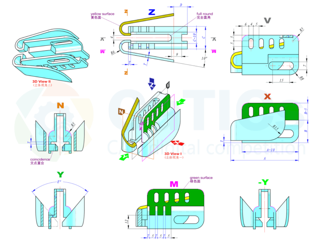 catics 3d赛题第13届第14题solidworks讲解