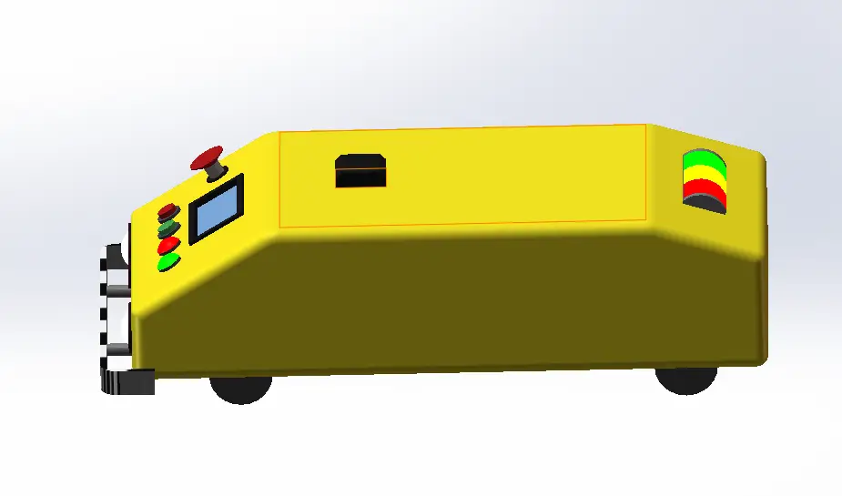 潜入式AGV智能运载机器人solidworks三维模型图纸下载