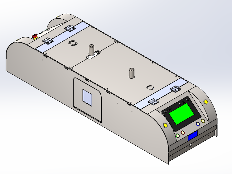 双驱双向潜伏式AGV小车solidworks三维模型图纸下载