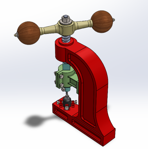 手工钻孔台solidworks三维模型图纸下载