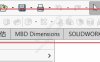 solidworks工具栏图标不显示文字了，变小了怎么变大？