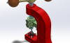 手工钻孔台solidworks三维模型图纸下载