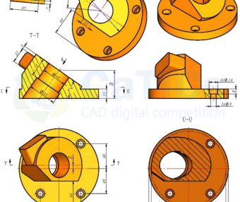 catics 3d赛题第1届第5题solidworks讲解