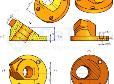 catics 3d赛题第1届第5题solidworks讲解